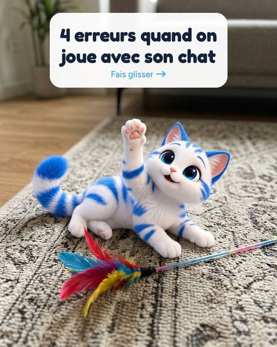 4 erreurs qu'on fait (presque) tous en jouant avec son chat.